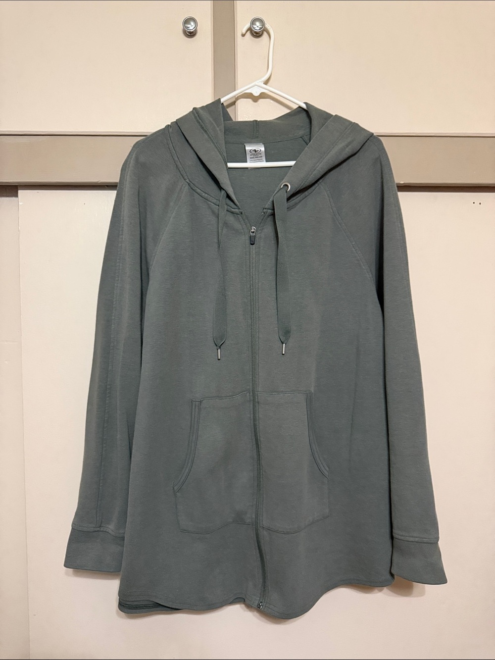 Athletic Works Sage Green Zip Hoodie